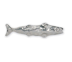 Michael Aram Fish Collection Silver-Tone Salmon Cabinet Pull - cabinetknobsonline