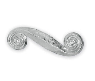 Michael Aram Swirl Collection Silver Swirl Cabinet Pull - cabinetknobsonline