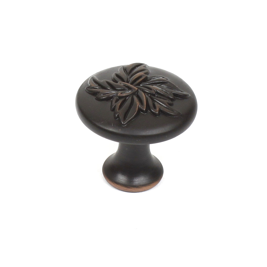 Century Cabinet Hardware Aspen... Zinc Die Cast Knob 1-3-16" dia Regent Bronze - cabinetknobsonline