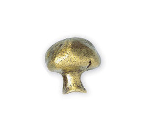 Michael Aram Vegetable Series Gold Tone Mushroom Cabinet Knob - cabinetknobsonline