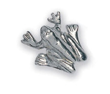 Michael Aram Animal Series Nickel Frog Cabinet Knob - cabinetknobsonline