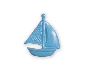 Michael Aram Transportation Series Blue Sailboat Cabinet Knob - cabinetknobsonline