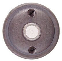 Emtek Door Hardware Tuscany Bronze Door Bell with Plate and Button  # 12 Rosette - cabinetknobsonline