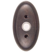 Emtek Door Hardware Tuscany Bronze Door Bell with Plate and Button  # 14 Rosette 4-1-2" Height - cabinetknobsonline
