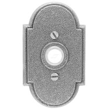Emtek Door Hardware Wrought Steel   Door Bell with Plate and Button # 1 Rosette - cabinetknobsonline