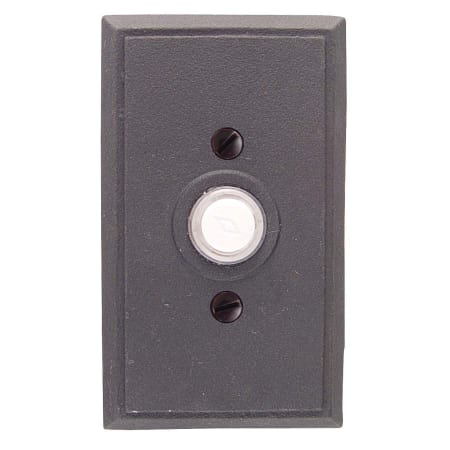 Emtek Door Hardware Tuscany Bronze Door Bell with Plate and Button  # 3 Rosette Flat Black - cabinetknobsonline