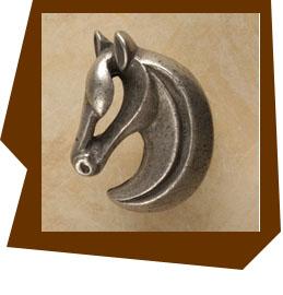 Anne at Home  Gelding Cabinet Knob- Left - cabinetknobsonline