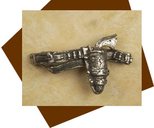 Anne at Home  Cowboy Gun Belt Cabinet Knob-Right - cabinetknobsonline