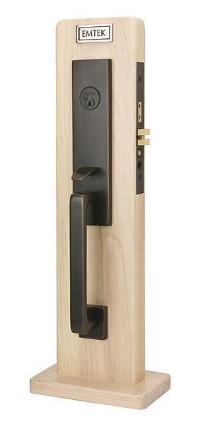 Emtek   Door Hardware Mormont Mortise Brass Handleset  Entryset - cabinetknobsonline