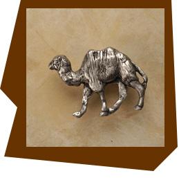 Anne At Home Camel Cabinet Knob - Facing Left - cabinetknobsonline
