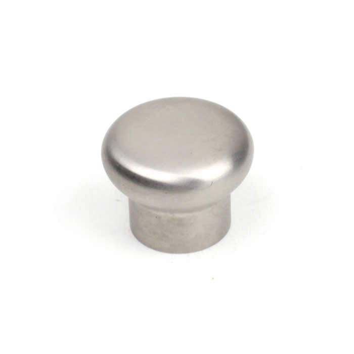 Century Cabinet Hardware Stainless - Stainless Steel, 1-3-16" dia. Mushroom Knob, Brushed Stainless Steel - cabinetknobsonline