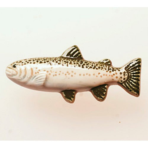 Nifty Nob Rainbow Trout Cabinet Knob-Facing Left - cabinetknobsonline