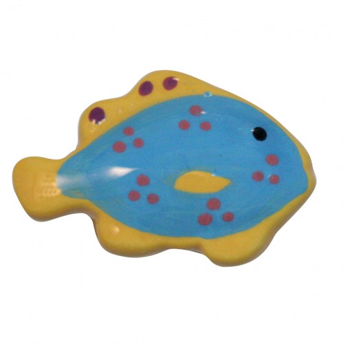 Nifty Nob Polka Dotted Tropical Fish Knob-Right Facing - cabinetknobsonline