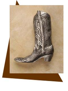 Anne At Home Cowboy Boot Cabinet Knob-Medium-Left - cabinetknobsonline