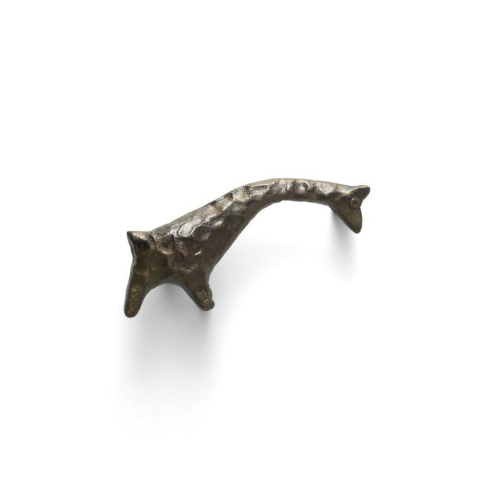 MICHAEL ARAM OXIDIZED GIRAFFE CABINET PULL 3" CC - cabinetknobsonline