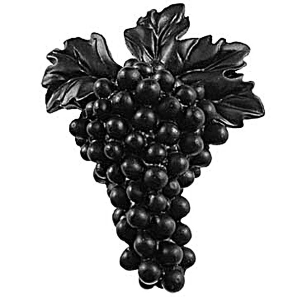 Sierra Lifestyles - Big Sky Cabinet Hardware Grapes Knob - Black - cabinetknobsonline