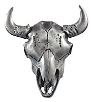 Sierra Lifestyles - Big Sky Cabinet Hardware Buffalo Skull - Pewter - cabinetknobsonline