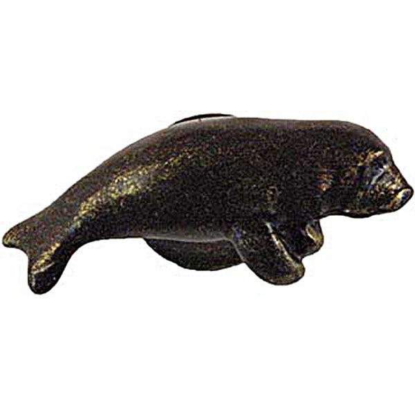 Sierra Lifestyles - Big Sky Cabinet Hardware Manatee Knob - Bronzed Black - cabinetknobsonline