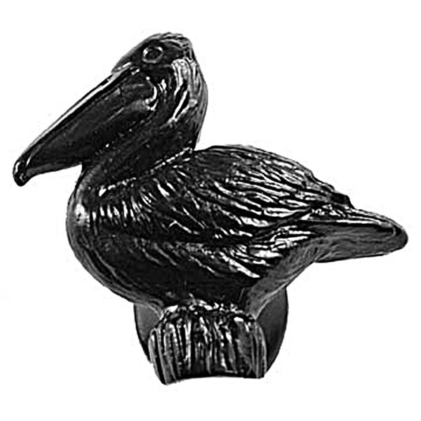 Sierra Lifestyles - Big Sky Cabinet Hardware Pelican Knob  - Black - cabinetknobsonline