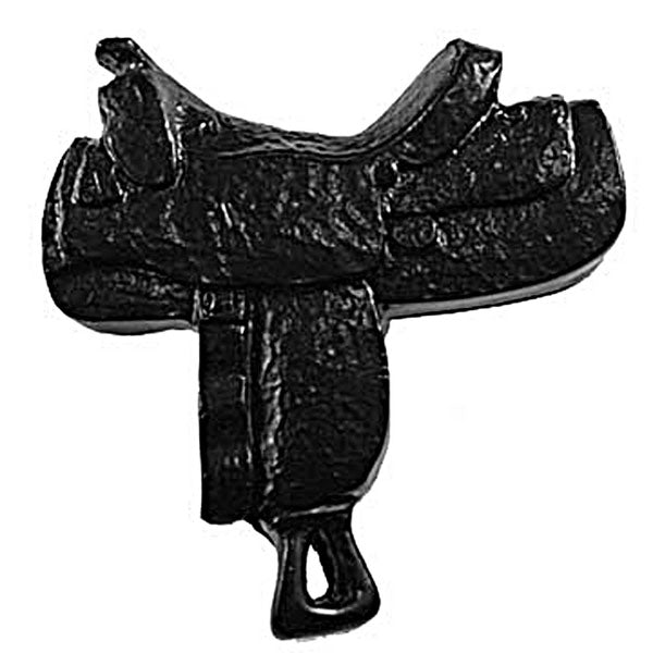 Sierra Lifestyles - Big Sky Cabinet Hardware Saddle Knob - Black - cabinetknobsonline
