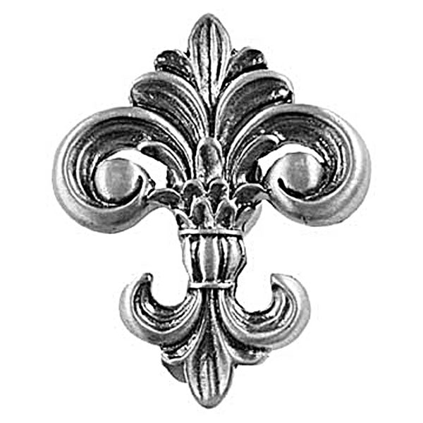 Sierra Lifestyles - Big Sky Cabinet Hardware Fleur De Lis Knob - Pewter - cabinetknobsonline