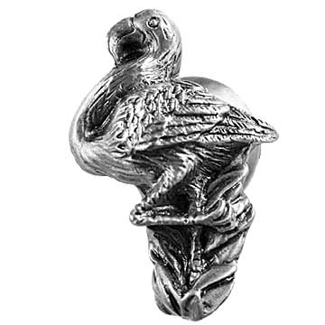 Sierra Lifestyles - Big Sky Cabinet Hardware Flamingo Knob - Pewter - cabinetknobsonline