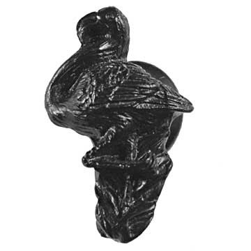 Sierra Lifestyles - Big Sky Cabinet Hardware Flamingo Knob - Black - cabinetknobsonline