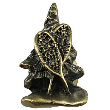 Sierra Lifestyles - Big Sky Cabinet Hardware Snowshoes Knob - Antique Brass - cabinetknobsonline