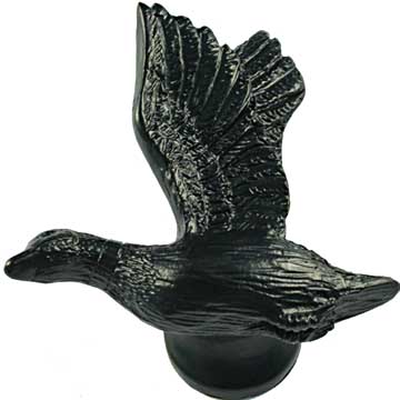 Sierra Lifestyles - Big Sky Cabinet Hardware Mallard Knob - Black - cabinetknobsonline