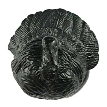 Sierra Lifestyles - Big Sky Cabinet Hardware Turkey Knob - Black - cabinetknobsonline