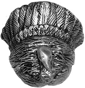 Sierra Lifestyles - Big Sky Cabinet Hardware Turkey Knob - Pewter - cabinetknobsonline