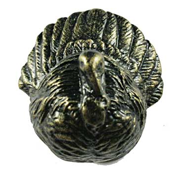 Sierra Lifestyles - Big Sky Cabinet Hardware Turkey Knob - Bronzed Black - cabinetknobsonline