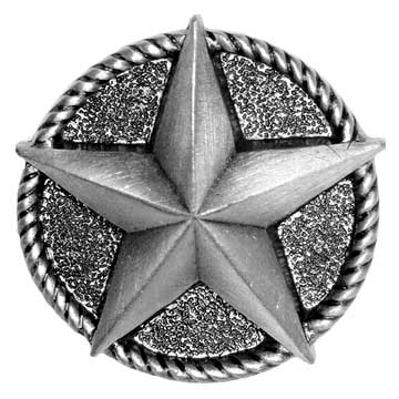 Sierra Lifestyles - Big Sky Cabinet Hardware Star Knob - Pewter - cabinetknobsonline