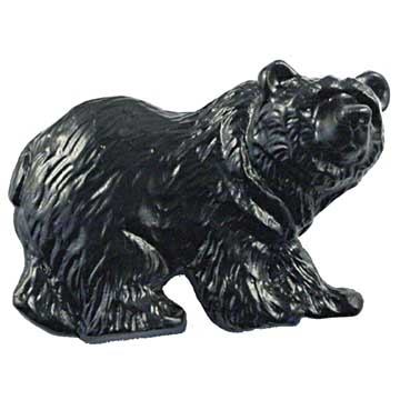Sierra Lifestyles - Big Sky Cabinet Hardware Grizzly Pull - Black - cabinetknobsonline