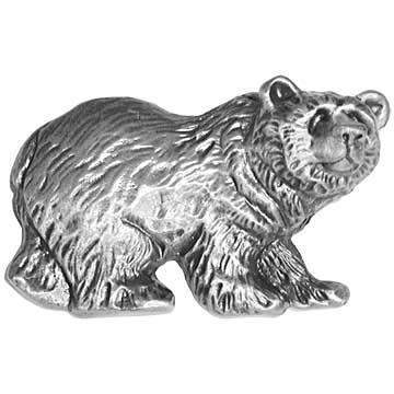 Sierra Lifestyles - Big Sky Cabinet Hardware Grizzly Pull - Pewter - cabinetknobsonline