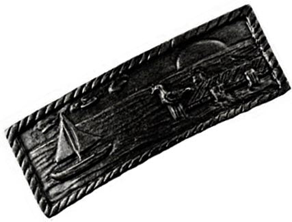 Sierra Lifestyles - Big Sky Cabinet Hardware Sail Boat Scene - Black - cabinetknobsonline