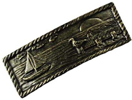 Sierra Lifestyles - Big Sky Cabinet Hardware Sail Boat Scene - Bronzed Black - cabinetknobsonline
