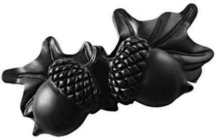 Sierra Lifestyles - Big Sky Cabinet Hardware Acorn Pull - Black - cabinetknobsonline