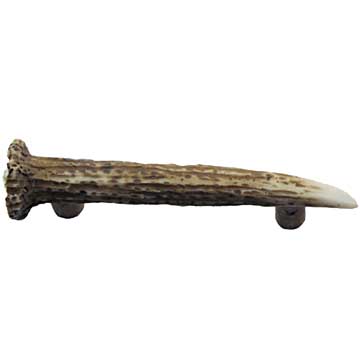 Sierra Lifestyles - Big Sky Cabinet Hardware Deer Antler Pull - Resin - cabinetknobsonline