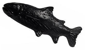 Sierra Lifestyles - Big Sky Cabinet Hardware Trout - Left Facing - Black - cabinetknobsonline