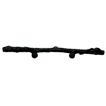 Sierra Lifestyles - Big Sky Cabinet Hardware 8" Branch Pull - Black - cabinetknobsonline