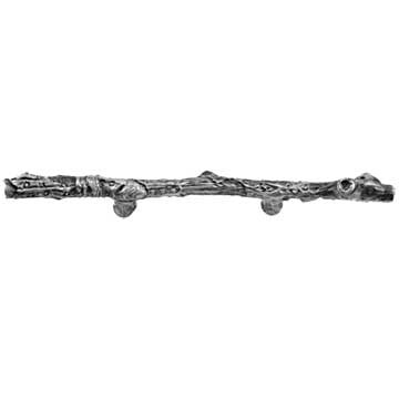 Sierra Lifestyles - Big Sky Cabinet Hardware 8" Branch Pull - Pewter - cabinetknobsonline