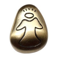 Big Sky Hardware-Angel Cabinet Knob Antique Brass - cabinetknobsonline