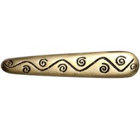 Big Sky Hardware - Core Swirl Cabinet Pull Antique Brass 2.5" C.C. - cabinetknobsonline