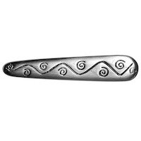 Big Sky Hardware - Core Swirl Cabinet Pull Pewter 2.5" C.C. - cabinetknobsonline