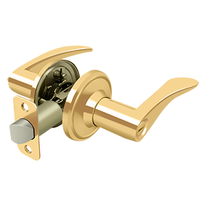 Deltana Architectural Hardware Residential Locks: Home Series Trelawny Lever Privacy Left Hand each - cabinetknobsonline