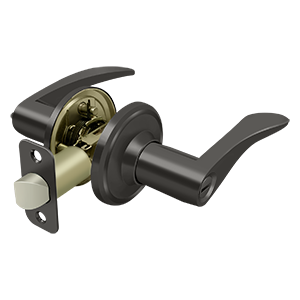 Deltana Architectural Hardware Residential Locks: Home Series Trelawny Lever Privacy Left Hand each - cabinetknobsonline