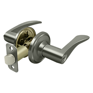 Deltana Architectural Hardware Residential Locks: Home Series Trelawny Lever Privacy Left Hand each - cabinetknobsonline