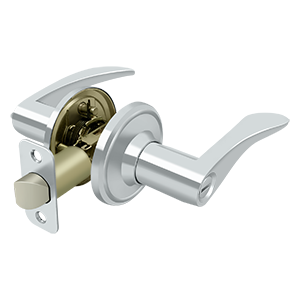 Deltana Architectural Hardware Residential Locks: Home Series Trelawny Lever Privacy Left Hand each - cabinetknobsonline