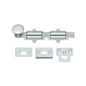 Deltana Architectural Hardware Bolts 6" Surface Bolt, HD each - cabinetknobsonline